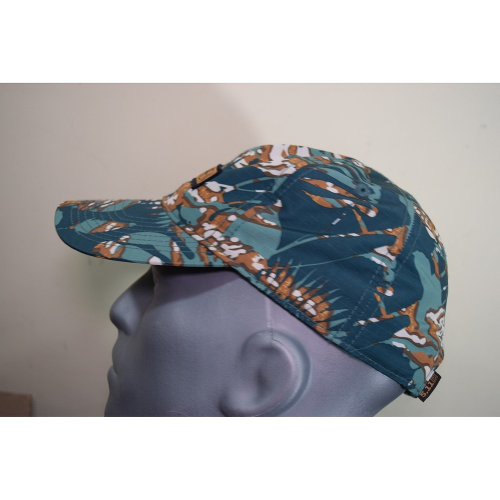 5.11 Baseball Baseball Cap Hat Tropical Hawaii Camo RARE COLORWAY Ripstop Green - Picture 3 of 10